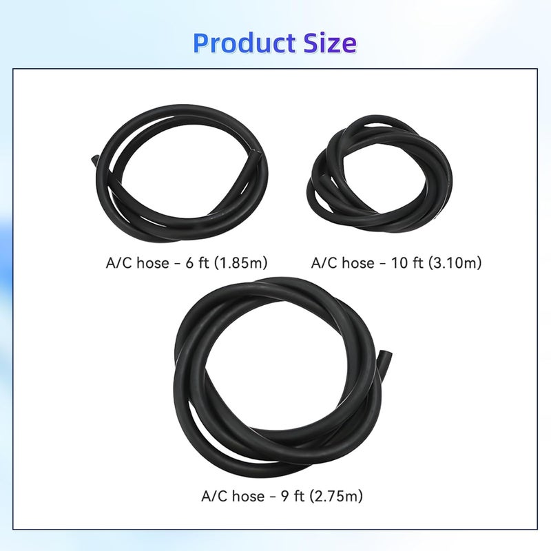 LORPHEIR Universal AC Hose Kit with Fittings & O-Rings for GM Vehicles Compatible with Buick Chevrolet Cadillac GMC - Custom Length Hoses for Air Conditioning Repair - Image 5